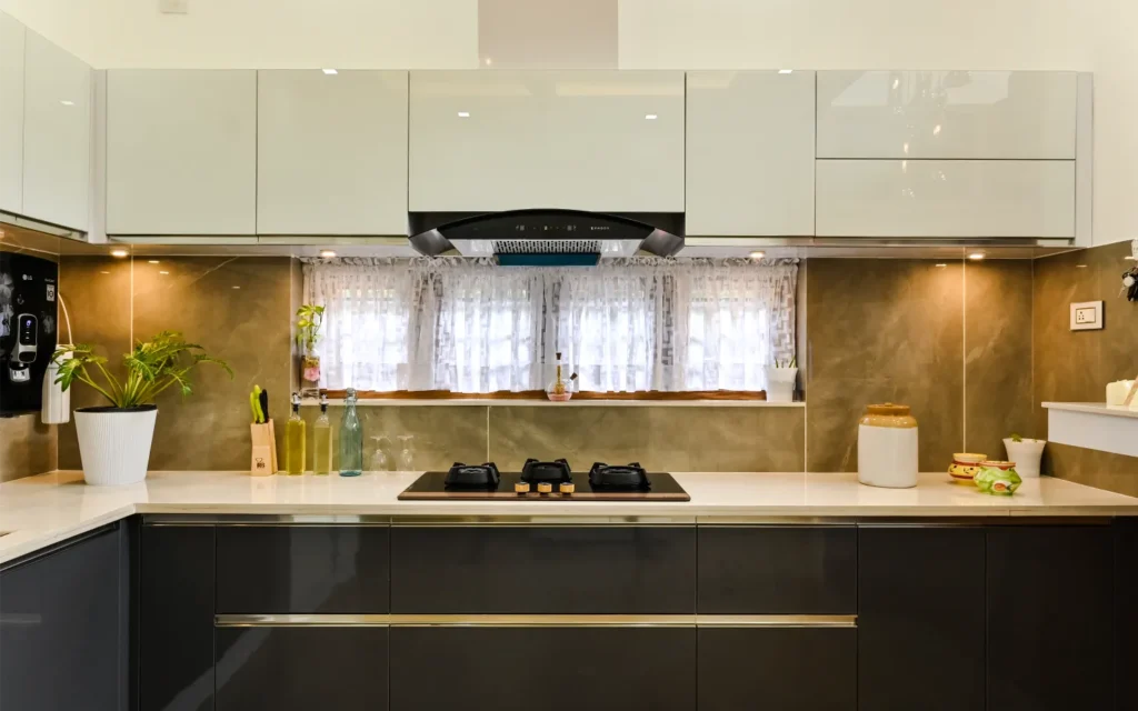 Gas stove and back splash interior detail – Avanti Residence Thrissur
